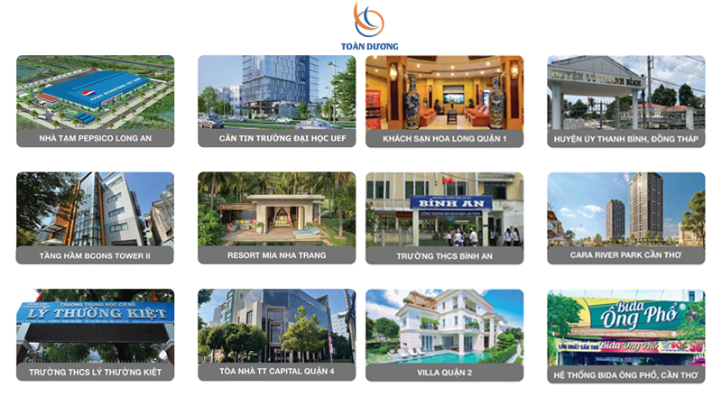Những công trình thực hiện của Toàn Dương 2