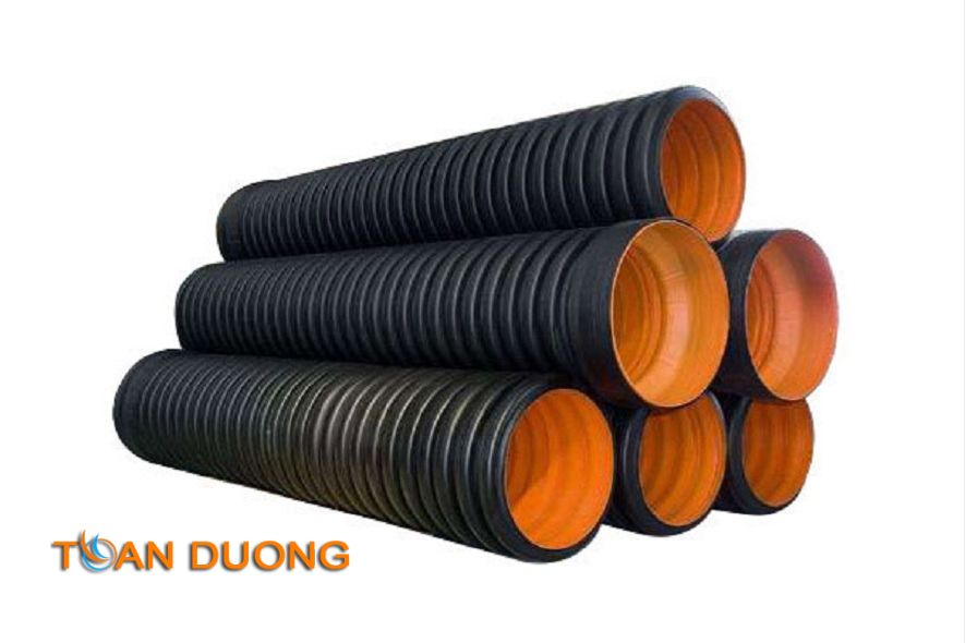 Nhựa HDPE gân xoắn có độ bền cao, chịu va đập tốt