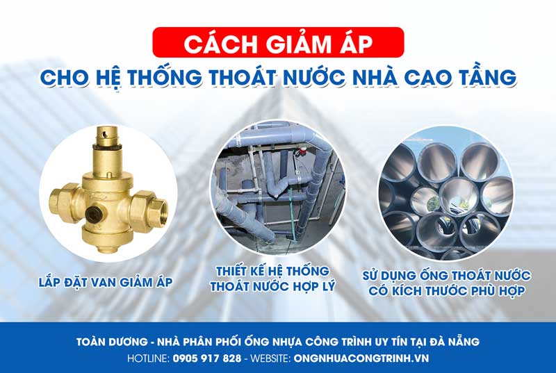 Cách giảm áp cho ống thoát nước nhà cao tầng