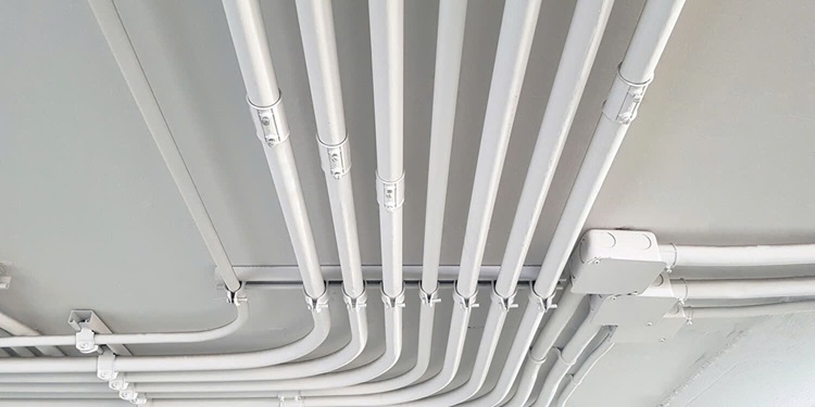 Thi công ống luồn dây điện PVC AC