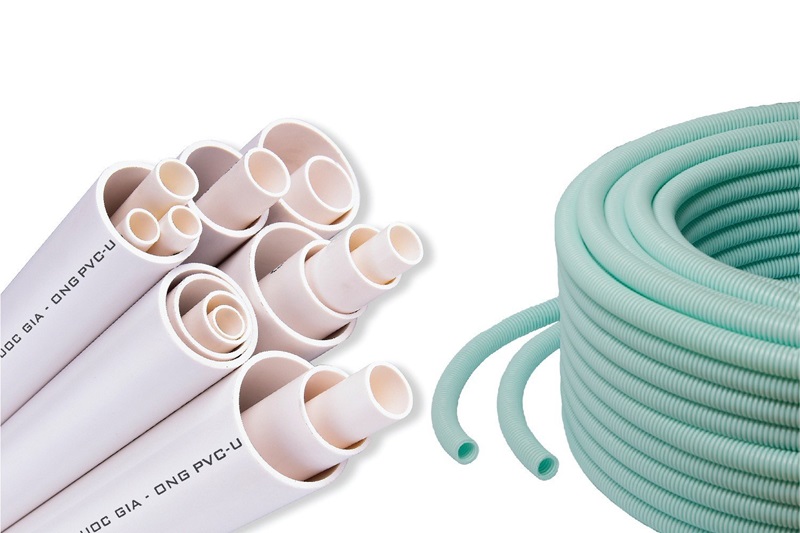 Ống nhựa luồn dây điện và các loại ống nhựa luồn dây điện phổ biến